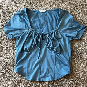 Blue going out top